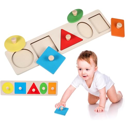 Geometrisches Puzzle, Baby Puzzle Montessori Puzzle, HolzPuzzle, Mehrere Form Holz Puzzle Steckpuzzle, Lernspielzeug Geschenk für Kindergarten und Vorschule Geometrisches Puzzle, Baby Puzzle Montessori Puzzle, HolzPuzzle, Mehrere Form Holz Puzzle Steckpuzzle, Lernspielzeug Geschenk für Kindergarten und Vorschule von RNXSIB