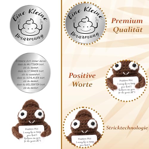 RNXSIB Pocket Hug Mini Plush, Positive Kackhaufen, Handgemachte Mini Plüschfigur mit Spielmünze, Best Gift for Family, handgemachte für Geburtstagsgeschenke RNXSIB Pocket Hug Mini Plush, Positive Kackhaufen, Handgemachte Mini Plüschfigur mit Spielmünze, Best Gift for Family, handgemachte für Geburtstagsgeschenke von RNXSIB