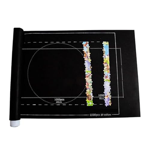 Puzzelmatte, Puzzlematte 1500 Teile, Puzzlerolle, Puzzleteppich, Puzzle-Matte, Die Aufgerollt Werden Kann, Puzzle Mat Roll Aufbewahrung Mit von RNXSIB