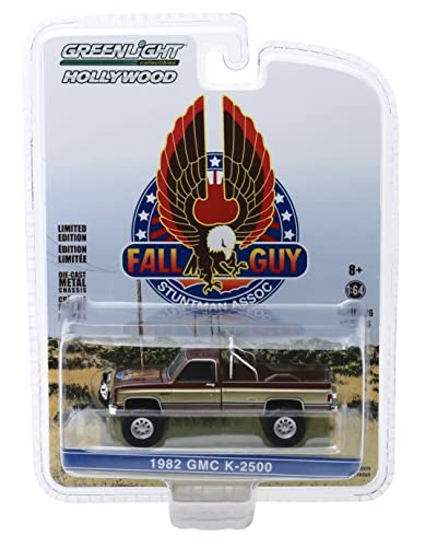 1982 GMC K-2500 Pickup Truck The Fall Guy 1/64 Quadrat Greenlight 44860 F von ROAD2RACEMODELS