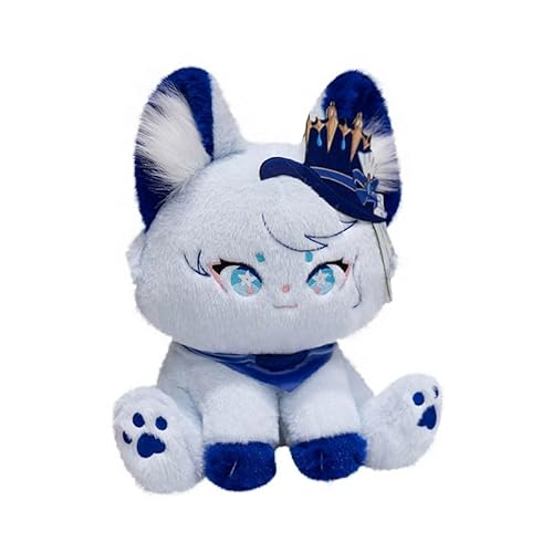 ROADDPMATE Cat Plush Toy - Soft Hugging Pillow Kitten Stuffed Animal, Cute Cat Decor (Blue,12.6in/32cm) von ROADDPMATE
