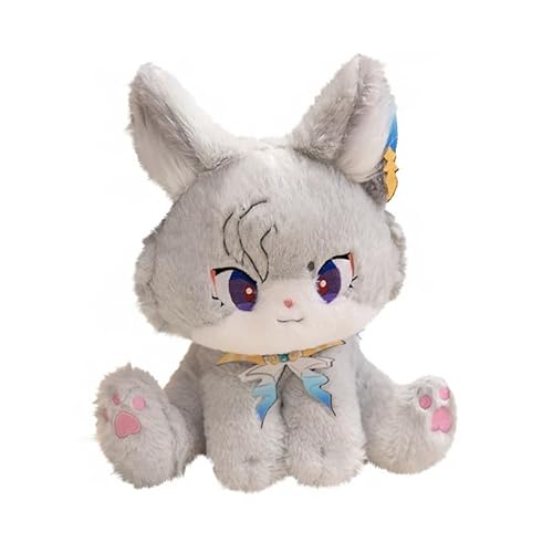 ROADDPMATE Cat Plush Toy - Soft Hugging Pillow Kitten Stuffed Animal, Cute Cat Decor (Grey,12.6in/32cm) von ROADDPMATE