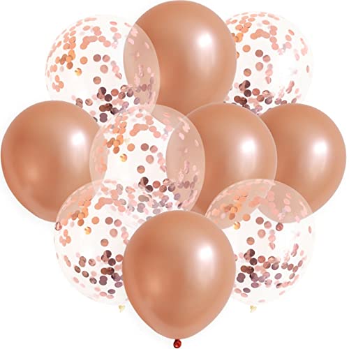 10x Luftballons Set Rosé Konfetti Metallic Geburtstag Deko Party Hochzeit JGA, Farbe:Rosé 10x Luftballons Set Rosé Konfetti Metallic Geburtstag Deko Party Hochzeit JGA, Farbe:Rosé von ROB'S BALLOONS