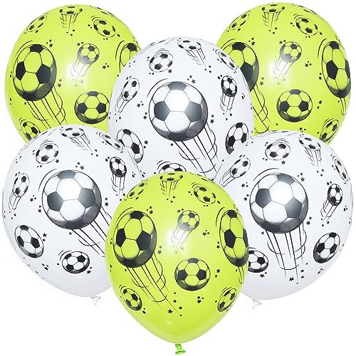 6 Stk. Luftballons Fußball 30 cm Bio Party Geburtstag Soccer DFB Weiß Schwarz Set 6 Stk. Luftballons Fußball 30 cm Bio Party Geburtstag Soccer DFB Weiß Schwarz Set von ROB'S BALLOONS