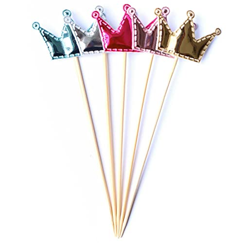 ROB'S BALLOONS Kuchenstecker Tortenstecker Muffin Deko Cake Topper Geburtstag Party Krone Herz, Muster:Krone ROB'S BALLOONS Kuchenstecker Tortenstecker Muffin Deko Cake Topper Geburtstag Party Krone Herz, Muster:Krone von ROB'S BALLOONS