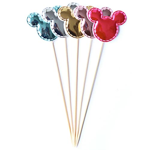 ROB'S BALLOONS Kuchenstecker Tortenstecker Muffin Deko Cake Topper Geburtstag Party Krone Herz, Muster:Micky Mouse ROB'S BALLOONS Kuchenstecker Tortenstecker Muffin Deko Cake Topper Geburtstag Party Krone Herz, Muster:Micky Mouse von ROB'S BALLOONS