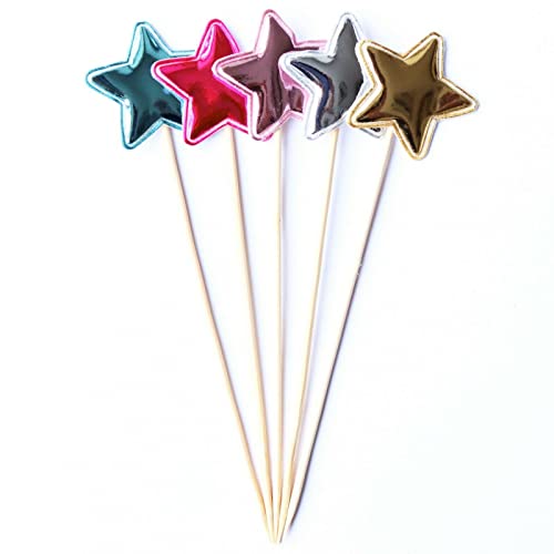 ROB'S BALLOONS Kuchenstecker Tortenstecker Muffin Deko Cake Topper Geburtstag Party Krone Herz, Muster:Stern ROB'S BALLOONS Kuchenstecker Tortenstecker Muffin Deko Cake Topper Geburtstag Party Krone Herz, Muster:Stern von ROB'S BALLOONS