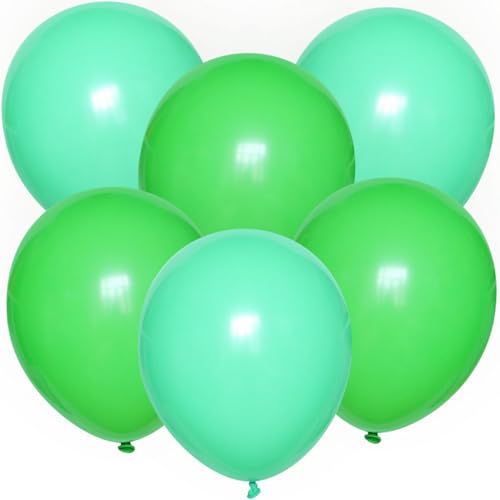 ROB'S BALLOONS Luftballons Grün Türkis Geburtstag 30 cm Party Deko Set Helium Luft (10) von ROB'S BALLOONS