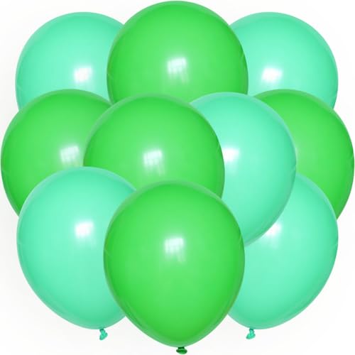 ROB'S BALLOONS Luftballons Grün Türkis Geburtstag 30 cm Party Deko Set Helium Luft (25) von ROB'S BALLOONS