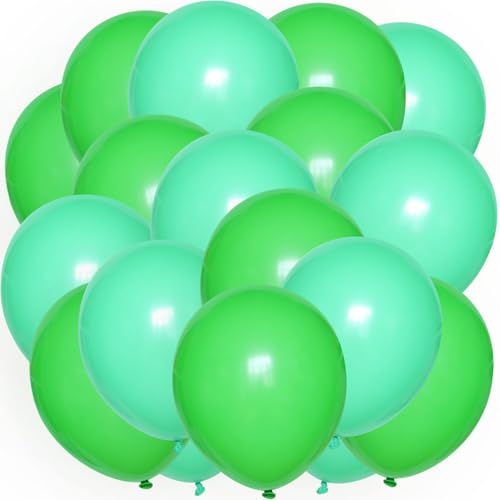 ROB'S BALLOONS Luftballons Grün Türkis Geburtstag 30 cm Party Deko Set Helium Luft (50) von ROB'S BALLOONS