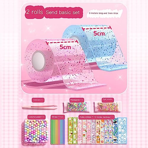 Nano Tape Kit Super Elastic Nano Bubble Balloons Colorful Blow Bubbles Double For Kids Crafts Tape Toy Sided Cute von ROBAUN