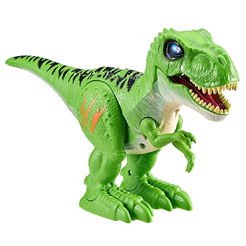 Robo Alive Angreifender T-Rex Serie 2, Dinosaurier-Spielzeug, batteriebetriebenes Roboter-Spielzeug (grün) von ROBO ALIVE