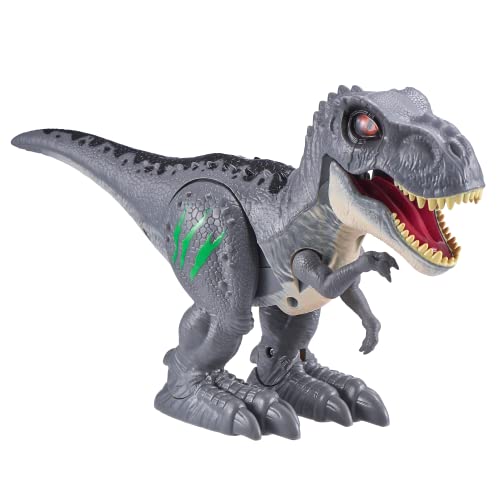 Robo Alive Dino T-Rex Serie 2, Roboterspielzeug mit beweglichem Dinosaurier, grau von ROBO ALIVE