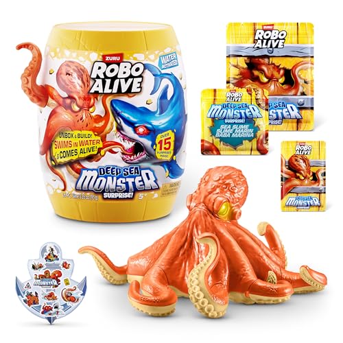 ROBO ALIVE Deep Sea Monster Surprise von ZURU, Unboxing, elektronisches Tierspielzeug für Jungen von ROBO ALIVE