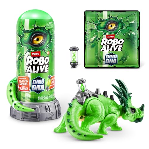 ROBO ALIVE Dino DNA von ZURU, Aufleuchtende DNA-Helix-Wirbelsäule (Styracosaurus) von ROBO ALIVE