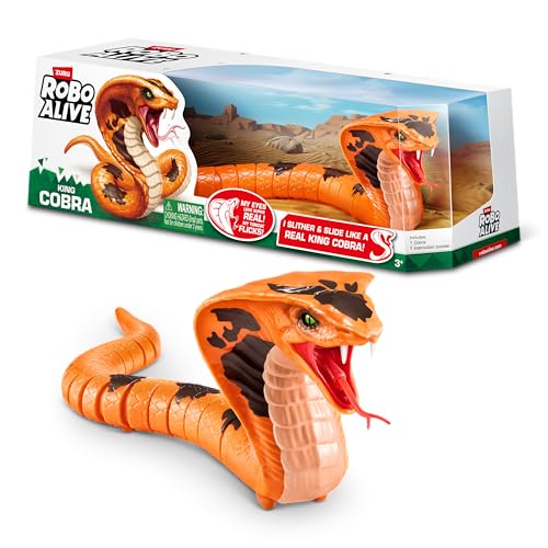 ROBO ALIVE King Cobra von ZURU, Spielzeug-Schlange batteriebetrieben, realistische Schlangenmerkmale ROBO ALIVE King Cobra von ZURU, Spielzeug-Schlange batteriebetrieben, realistische Schlangenmerkmale von ROBO ALIVE