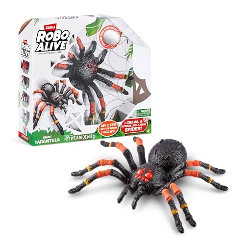 Robo Alive Tarantel, 38,5 cm, batteriebetriebenes Roboterspielzeug, realistische Bewegungen, Spielzeugspinne Robo Alive Tarantel, 38,5 cm, batteriebetriebenes Roboterspielzeug, realistische Bewegungen, Spielzeugspinne von ROBO ALIVE