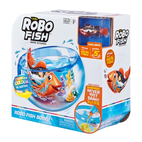 Robo Fish Aquarium mit magischem Sand und neuem Fisch schwimmt allein bei Kontakt mit Wasser und ändert die Farbe. Robo Fish Aquarium mit magischem Sand und neuem Fisch schwimmt allein bei Kontakt mit Wasser und ändert die Farbe. von ROBO ALIVE