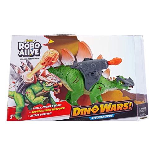 Robo Alive Dino Wars Dinosaurier Stegosaurus, Roboter-Spielzeug, realistische Dinosaurier-Bewegung von ROBO ALIVE