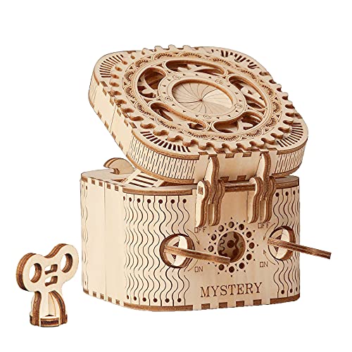 ROBOTIME 3D Holzpuzzle Mechanische Modellbausätze Holz Puzzle Treasure Box Denksportaufgaben Knobelspiele für Kinder und Erwachsene Spielzeug Kreatives Geschenk ROBOTIME 3D Holzpuzzle Mechanische Modellbausätze Holz Puzzle Treasure Box Denksportaufgaben Knobelspiele für Kinder und Erwachsene Spielzeug Kreatives Geschenk von ROBOTIME