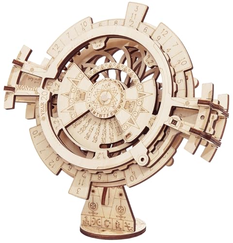 ROBOTIME 3D Puzzle Holz Modellbau Kalender Holzbausatz Erwachsene, Uhr Selber Bauen Bausatz mädchen Geschenk für Junge 14 Jahre Geschenkideen ROBOTIME 3D Puzzle Holz Modellbau Kalender Holzbausatz Erwachsene, Uhr Selber Bauen Bausatz mädchen Geschenk für Junge 14 Jahre Geschenkideen von ROBOTIME