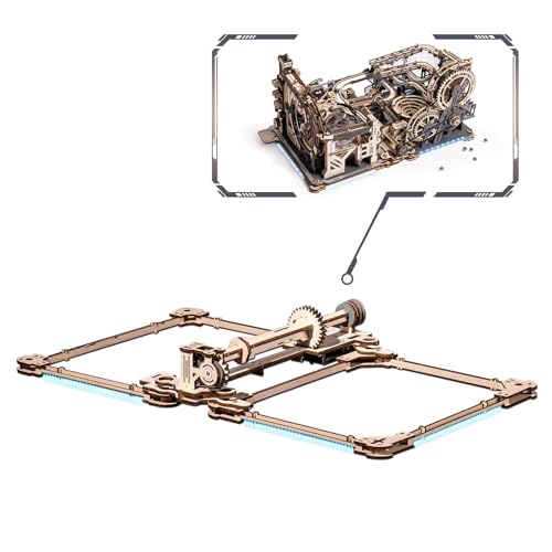 ROBOTIME 3D Puzzle Holz Murmelbahn Trackball Modell Bausatz für Erwachsene Mechanische Kugelbahn Holzpuzzle Mit Holzbausatz LG01 Link-Paket ROBOTIME 3D Puzzle Holz Murmelbahn Trackball Modell Bausatz für Erwachsene Mechanische Kugelbahn Holzpuzzle Mit Holzbausatz LG01 Link-Paket von ROBOTIME