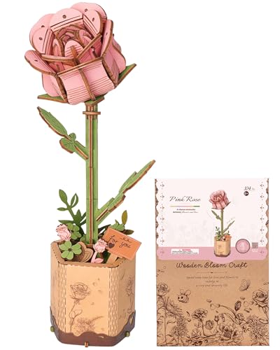 ROBOTIME Blumen 3D Puzzle Holz Holzpuzzle Erwachsene Modellbausatz Erwachsene Bausatz, Geschenke für Frauen zum Valentinstag und Geburtstag, Dekoration, TW041 ROBOTIME Blumen 3D Puzzle Holz Holzpuzzle Erwachsene Modellbausatz Erwachsene Bausatz, Geschenke für Frauen zum Valentinstag und Geburtstag, Dekoration, TW041 von ROBOTIME