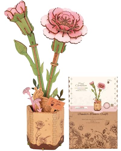 ROBOTIME Blumen 3D Puzzle Holz Holzpuzzle Erwachsene Modellbausatz Erwachsene Bausatz, Geschenke für Frauen zum Valentinstag und Geburtstag, Dekoration, TW051 ROBOTIME Blumen 3D Puzzle Holz Holzpuzzle Erwachsene Modellbausatz Erwachsene Bausatz, Geschenke für Frauen zum Valentinstag und Geburtstag, Dekoration, TW051 von ROBOTIME