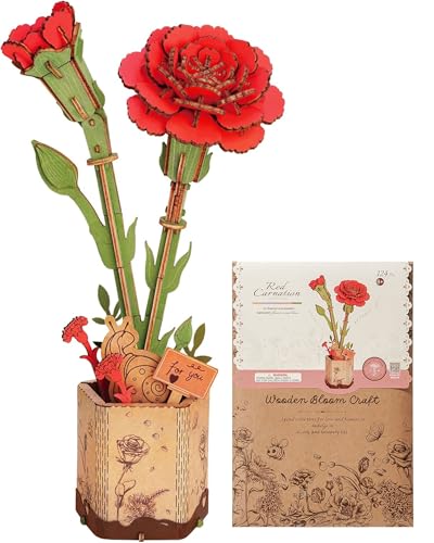 ROBOTIME Blumen 3D Puzzle Holz Holzpuzzle Erwachsene Modellbausatz Erwachsene Bausatz, Geschenke für Frauen zum Valentinstag und Geburtstag, Dekoration, TW052 ROBOTIME Blumen 3D Puzzle Holz Holzpuzzle Erwachsene Modellbausatz Erwachsene Bausatz, Geschenke für Frauen zum Valentinstag und Geburtstag, Dekoration, TW052 von ROBOTIME
