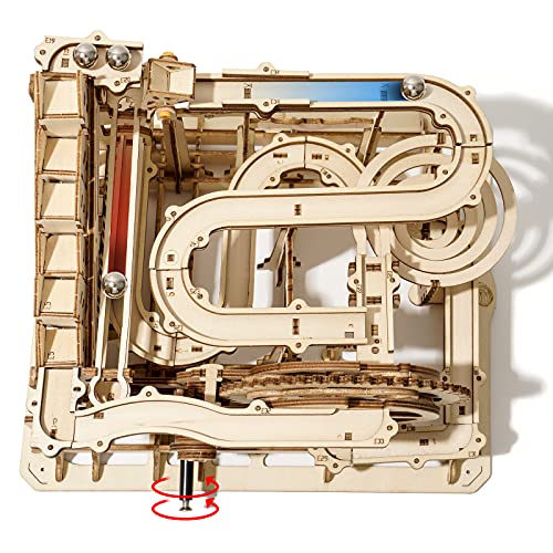 ROBOTIME Murmelbahn 3D Puzzle Holz Modellbausatz Erwachsene Mechanische Kugelbahn Holzpuzzle Bastelset fur Kinder ab 14 von ROBOTIME
