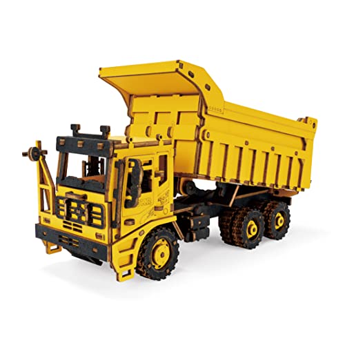 Robotime - Dump Truck Rokr Bausatz, TG603K, Gelb, 18 x 8 x 8 cm Robotime - Dump Truck Rokr Bausatz, TG603K, Gelb, 18 x 8 x 8 cm von ROBOTIME