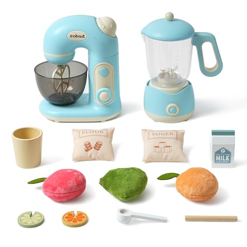ROBUD Kinderküche Zubehör Spielzeug - Spielzeug Entsafter und Mixer- mit Licht und Sound - Für Kinder ab 3 Jahren geeignet ROBUD Kinderküche Zubehör Spielzeug - Spielzeug Entsafter und Mixer- mit Licht und Sound - Für Kinder ab 3 Jahren geeignet von ROBUD