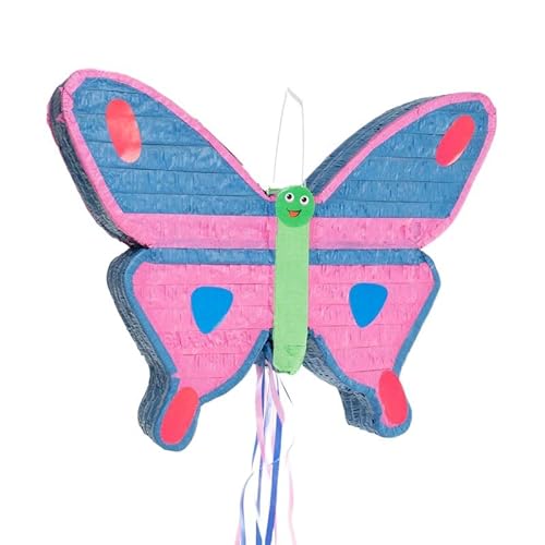 Butterfly Tossing Pinata 49x39 cm - Partyspiel für Kinder und Erwachsene - Spaß und Spannung - Ideal für Geburtstage und Feiern - Einfach und sicher in der Handhabung - Überraschen Sie Ihre Gäste von ROCKING GIFTS