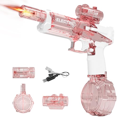 ROCKY&CHAO Elektrische Wasserpistole mit LED-Lichteffekten, Automatische für Kinder & Erwachsene- 500 ml Tank, 8–10 m Reichweite, Wiederaufladbar Sommer Spielzeug für Pool & Strand ROCKY&CHAO Elektrische Wasserpistole mit LED-Lichteffekten, Automatische für Kinder & Erwachsene- 500 ml Tank, 8–10 m Reichweite, Wiederaufladbar Sommer Spielzeug für Pool & Strand von ROCKY&CHAO