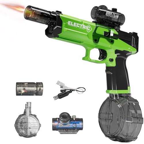ROCKY&CHAO Elektrische Wasserpistole mit LED-Lichteffekten, Automatische für Kinder & Erwachsene- 500 ml Tank, 8–10 m Reichweite, Wiederaufladbar Sommer Spielzeug für Pool & Strand ROCKY&CHAO Elektrische Wasserpistole mit LED-Lichteffekten, Automatische für Kinder & Erwachsene- 500 ml Tank, 8–10 m Reichweite, Wiederaufladbar Sommer Spielzeug für Pool & Strand von ROCKY&CHAO