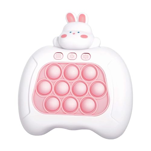 ROELLY Kaninchen-pop it Elektronisches Spiel, Bubble-Plopper Spielzeug, Quick Push Bubble Game, Elektronisches Handheld-Spiel für Kinder und Erwachsene, Stressabbau, Frühkindliche Entwicklung von ROELLY