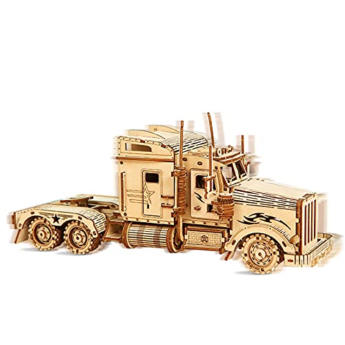 3D Holz Truck Puzzle für Erwachsene Holzblock Puzzle-Modellbausatz Geschenk für Geburtstag/Vatertag von ROEOLNIL