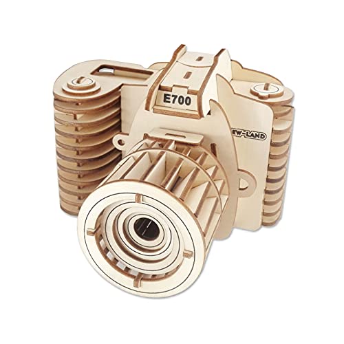 3D Holzpuzzle DIY Kamera Modell Holz Engineering Gears Set Montage Erwachsene Teens Männer Freund Eheman 3D Holzpuzzle DIY Kamera Modell Holz Engineering Gears Set Montage Erwachsene Teens Männer Freund Eheman von ROEOLNIL