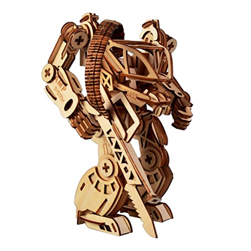 3D Holzpuzzle DIY Roboter Mechanische Rüstung Modell Holz Bastelset Montage Ideales Weihnachten Geburtstag Geschenk für von ROEOLNIL