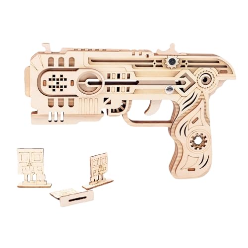 3D Holzpuzzle, Gummiband Pistole, Holzspielzeug Pistole, Mechanische Modellbausätze zum Bauen, DIY 3D Holzpuzzle, Gummiband Pistole, Holzspielzeug Pistole, Mechanische Modellbausätze zum Bauen, DIY von ROEOLNIL