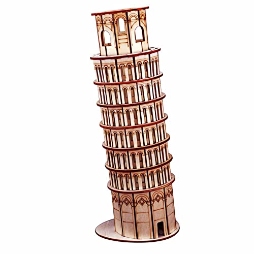 3D-Holzpuzzle: Der schiefe Turm von Pisa von ROEOLNIL, Prinzen-Puzzle, Modellbausatz für pädagogische Gebäude von ROEOLNIL
