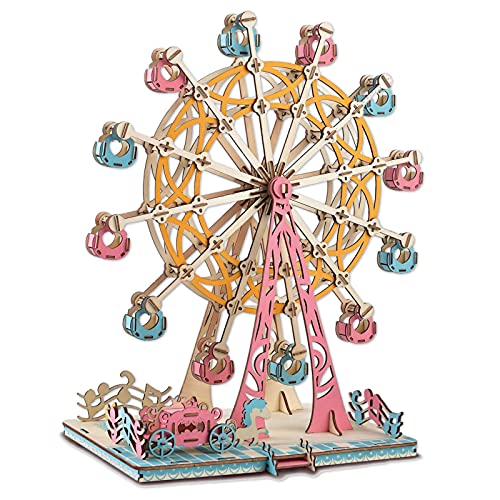 Holz Riesenrad 3D Holzpuzzle Holzbaukasten für Geburtstagsgeschenk Holz Riesenrad 3D Holzpuzzle Holzbaukasten für Geburtstagsgeschenk von ROEOLNIL