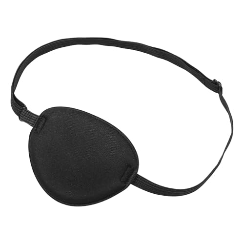 1 Stück Piraten-Augenklappe, weicher schwarzer Schwamm, Piraten-Augenmaske, Piraten-Kostüm, Party, Cosplay, Requisiten, einzelne Augenklappe for Erwachsene von ROEUIPG