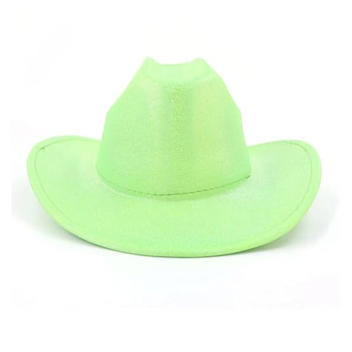 Candy Einfarbig Cowboyhut Männer Frauen Herbst Frühling Kirche Jazz Elegante Rosa Cowgirl Sombrero Caps Reiten Sonnenhut Für Junggesellinnenabschied, Halloween(Color 03) von ROEUIPG