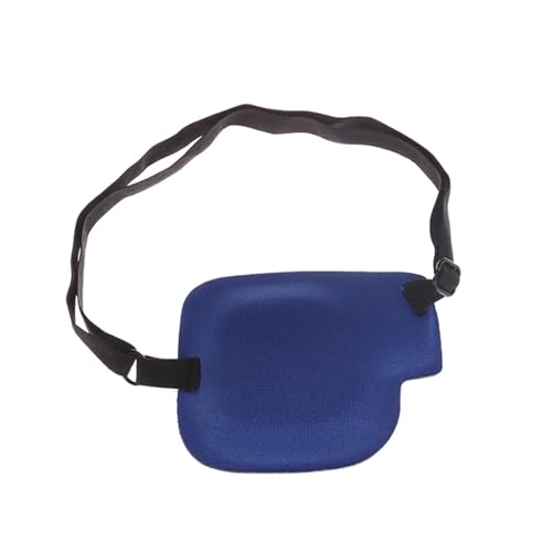 ROEUIPG 1Pc Augenklappe Ein Auge Unisex Einstellbare Konkaven Augenklappe for Erwachsene Kinder Pirate Cosplay Kostüm Einzelnen Augenklappe(Blue) von ROEUIPG
