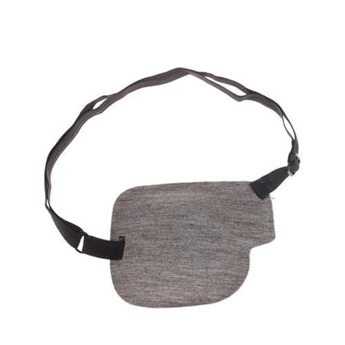 ROEUIPG 1Pc Augenklappe Ein Auge Unisex Einstellbare Konkaven Augenklappe for Erwachsene Kinder Pirate Cosplay Kostüm Einzelnen Augenklappe(Gray) von ROEUIPG
