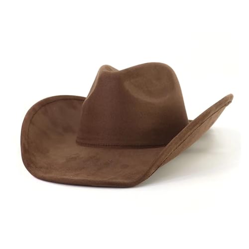 ROEUIPG Cowboyhut Herren und Damen Retro Gentleman Cowboyhut Accessoires Hombre Hut Für Junggesellinnenabschied, Halloween(Color 05) von ROEUIPG