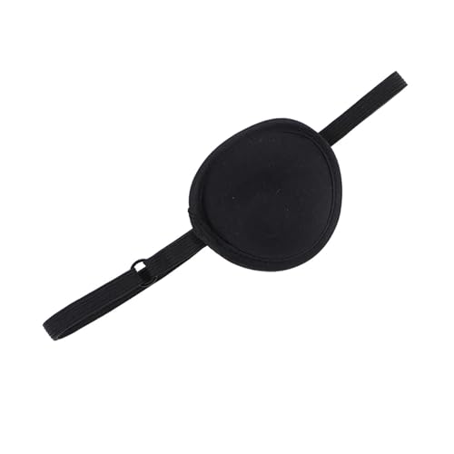 ROEUIPG Piraten-Augenklappe, Unisex, schwarz, einzelne Augenklappe, Augenklappe, ein Auge, waschbar, verstellbar, konkave Augenklappe, for Kinder, Piraten-Cosplay-Kostüm von ROEUIPG