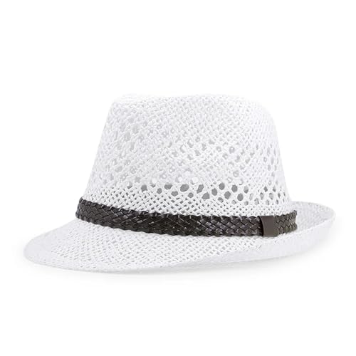 ROEUIPG Strohhut Frauen Sommer Sonne Kappe Dad Jazz Hut Männer Kühlen Fedora Für Junggesellinnenabschied, Halloween(Color 01) von ROEUIPG