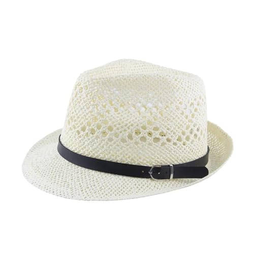 ROEUIPG Strohhut Frauen Sommer Sonne Kappe Dad Jazz Hut Männer Kühlen Fedora Für Junggesellinnenabschied, Halloween(Color 03) von ROEUIPG